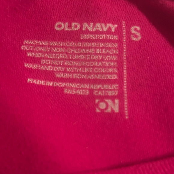 Old Navy Pink Snowflake Long Sleeve T-shirt Women’s Size Small - Picture 4 of 4